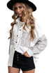 Patchwork Corduroy Buttoned Shirt Jacket
